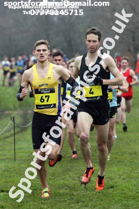 Inter District senior men and juniors, 2018 Simplyhealth Great Edinburgh International XCountry. Photo: David T. Hewitson/Sports for All Pics